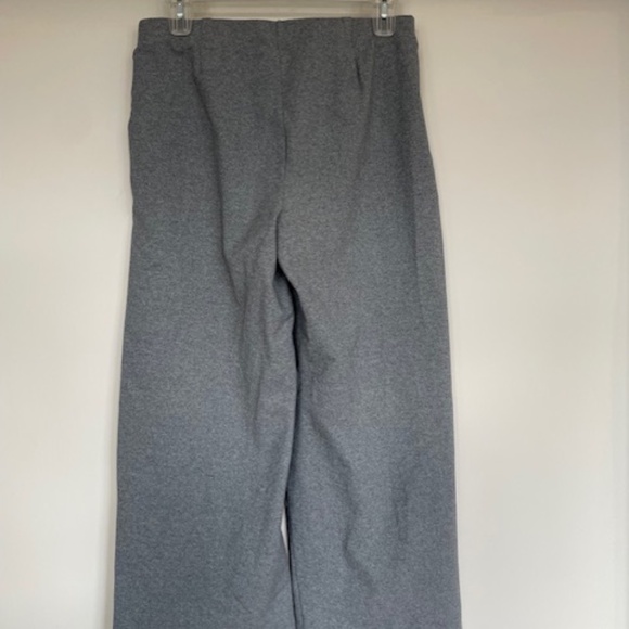 Eileen Fisher Melange Crepe Wide Leg Pant Size L Meteor - Picture 7 of 7